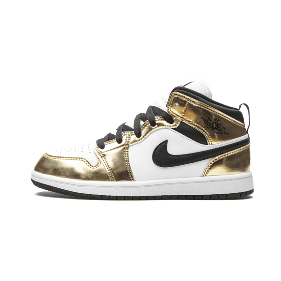 JORDAN PRE SCHOOL AIR JORDAN 1 MID SE PS "Metallic Gold" DC1422 700 DC1422 700 from Stadium Goods