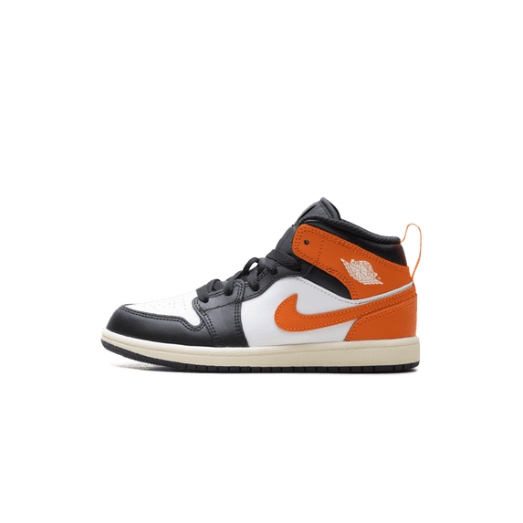 JORDAN PRE SCHOOL Air Jordan 1 Mid PS "Orange Black Toe" DQ8424 801 DQ8424 801 from Stadium Goods