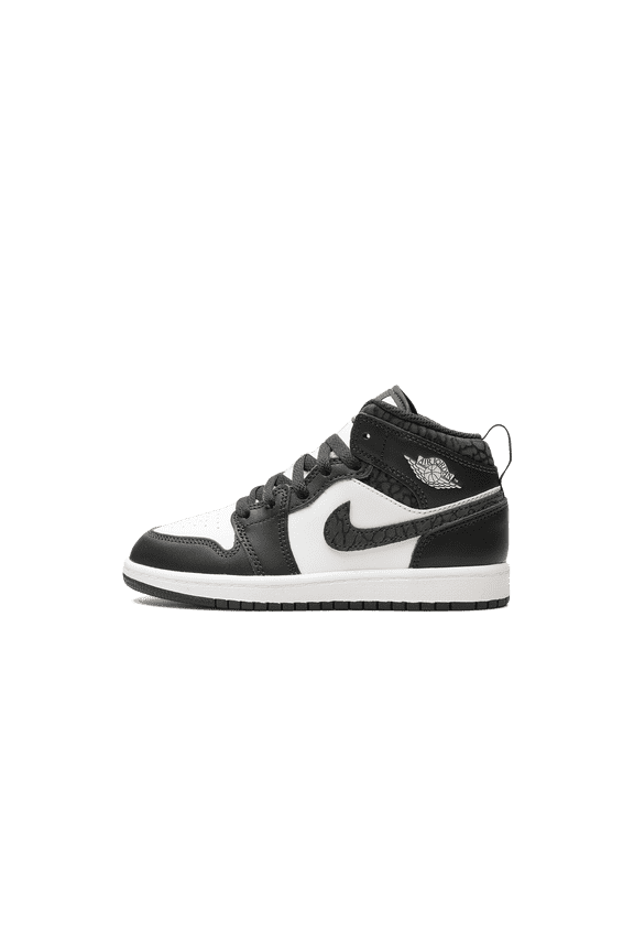 PRE SCHOOL Air Jordan 1 Mid PS "Panda Elephant" FB9910 001 from Stadium Goods