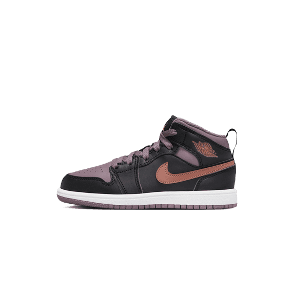 JORDAN PRE SCHOOL Air Jordan Retro 1 Mid SE PS "Black Sky J Mauve" FB9910-008 from Stadium Goods