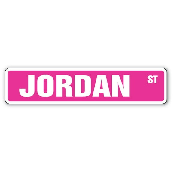 JORDAN Street Sign Childrens Name Room Sign | Indoor/Outdoor |  30" Wide
