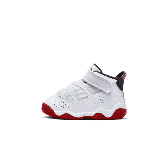 JORDAN TODDLER Air Jordan 6 RINGS TD "WHITE UNIVERSITY RED" 323420-160 from Stadium Goods
