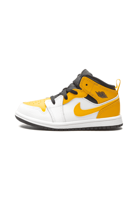 TODDLER Jordan 1 Mid TD "White / University Gold" 640735 170 from Stadium Goods