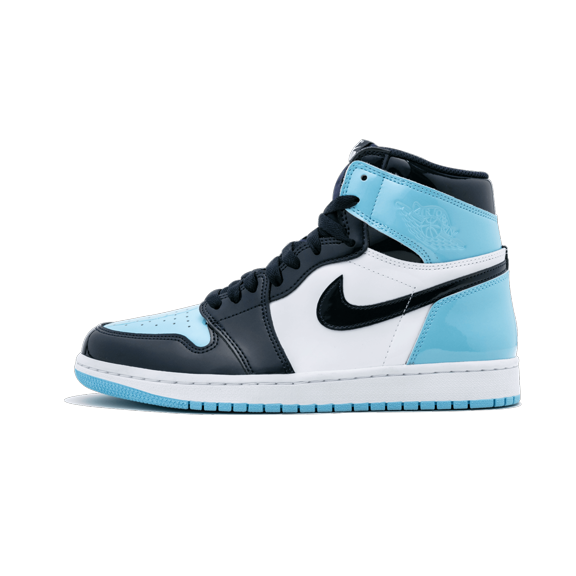 JORDAN WOMENS AIR JORDAN 1 HIGH OG Womens "UNC Patent Leather" CD0461 401 CD0461 401 from Stadium Goods