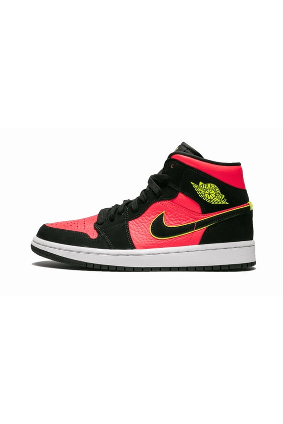 WOMENS AIR JORDAN 1 MID Womens "Hot Punch / Volt" BQ6472 006 BQ6472 006 from Stadium Goods