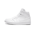 thumbnail image 1 of JORDAN WOMENS AIR JORDAN 1 MID WMNS "Triple White Patent Leather" BQ6472 111 from Stadium Goods, 1 of 6