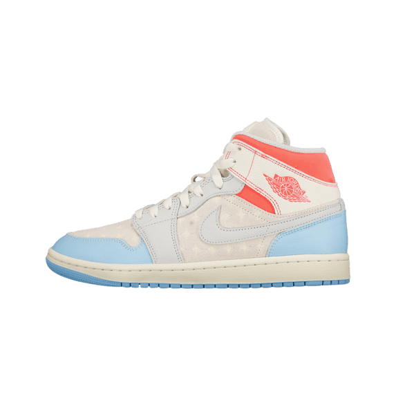 JORDAN WOMENS Air Jordan 1 Mid Womens "White/Light Blue/Pink" IM7420 133 IM7420 133 from Stadium Goods