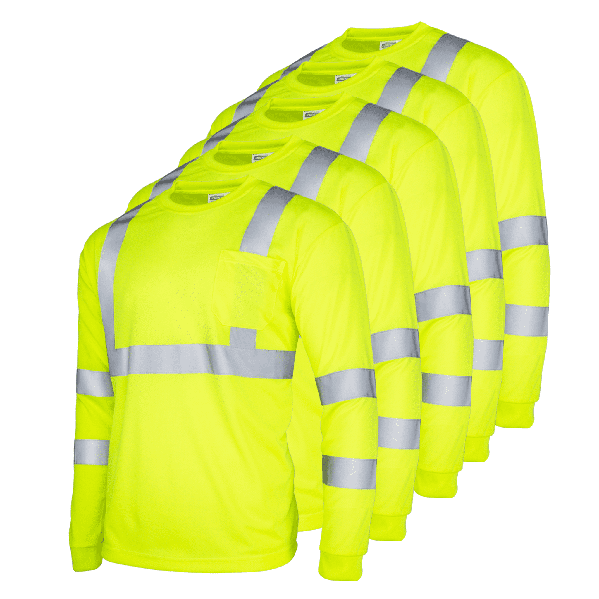 Radyan 6 Pack Long Sleeve (Ropa De Trabajo) Safety Green