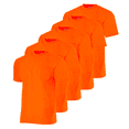 thumbnail image 1 of JORESTECH 5-Pack Hi-Vis Short Sleeve T-Shirt (Orange, XS), 1 of 7