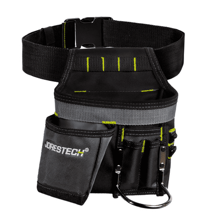 JORESTECH 5 Pocket Tool Belt Pouch with Hammer Holder