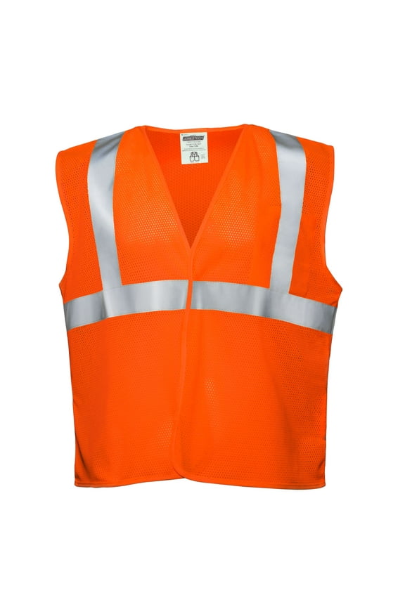 ANSI/ISEA 107-2020 Type R Class 2 High Visibility Safety Vest, Reflective Hi-Vis Mesh with Pocket, XS–4XL