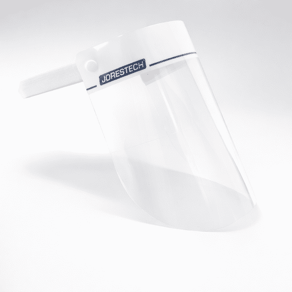 JORESTECH Clear Full Face Shield, Anti-Fog Protective Safety Visor with Elastic Headband