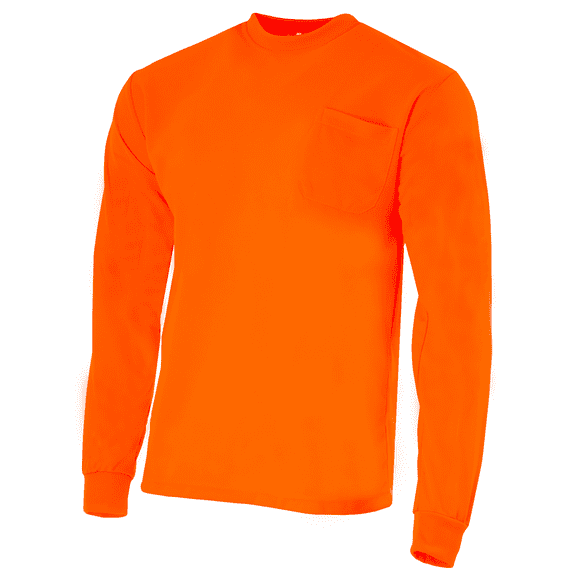 JORESTECH Hi-Vis Long-Sleeved Work Safety T-Shirt, TS-10 (Orange, XL)