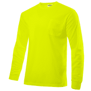 JORESTECH Hi-Vis Long Sleeve T-Shirt (Yellow, 3XL)