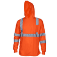 thumbnail image 1 of JORESTECH High Visibility Long Sleeve Safety Hoodie Shirt, ANSI/ISEA 107-2020 Class 3 Reflective Work T-Shirt with Pocket, 1 of 10