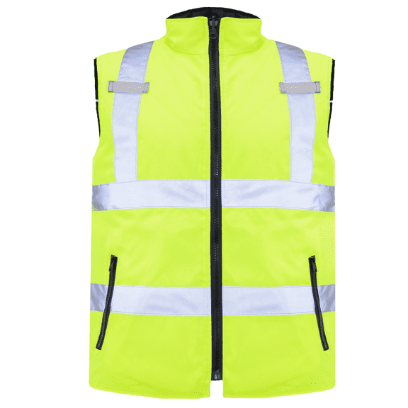 JORESTECH Hi-Vis Reversible Insulated Safety Vest, ANSI Class 2, VL-07 (M, Lime)