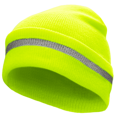 JORESTECH Hi-Vis Safety Beanie Hat (Lime)