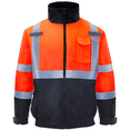 thumbnail image 1 of JORESTECH Hi-Vis Safety Bomber Jacket, ANSI Class 3 (Orange, 3XL), 1 of 6