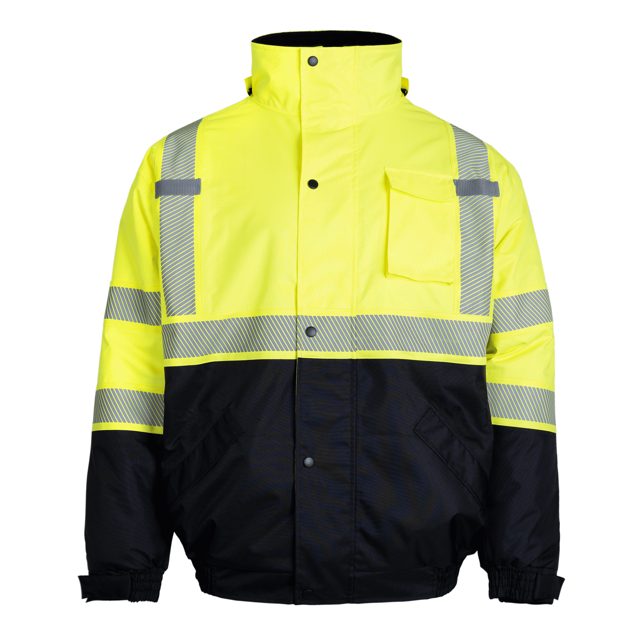 JORESTECH HiVis Safety Jacket with Heat Transfer Reflective Tape and