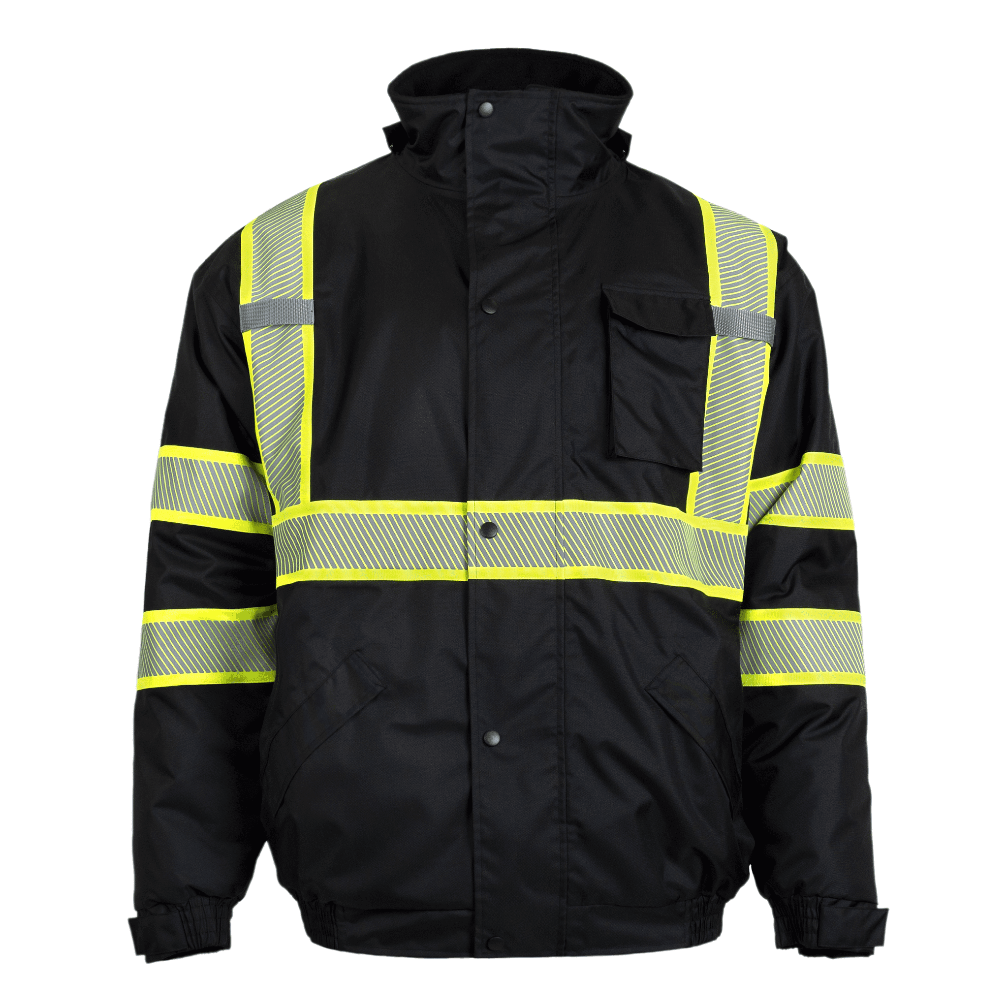 JORESTECH HiVis Safety Jacket with Heat Transfer Reflective Tapes and