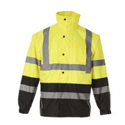 JORESTECH Hi-Vis Safety Rain Jacket, ANSI Class 3 (Yellow/Black, 2XL)