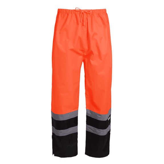 JORESTECH Hi-Vis Safety Rain Pants (Orange/Black, S)
