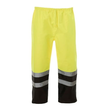JORESTECH Hi-Vis Safety Rain Pants (Yellow/Black, S)