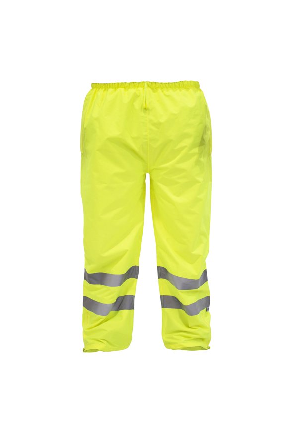 Hi-Vis Safety Rain Pants (Yellow, M)