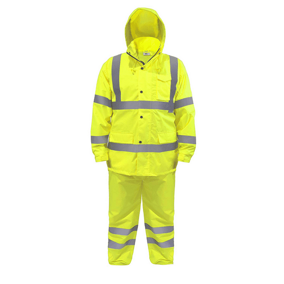 JORESTECH Hi-Vis Safety Rain Set, ANSI Class 3/E (Yellow, 3XL)