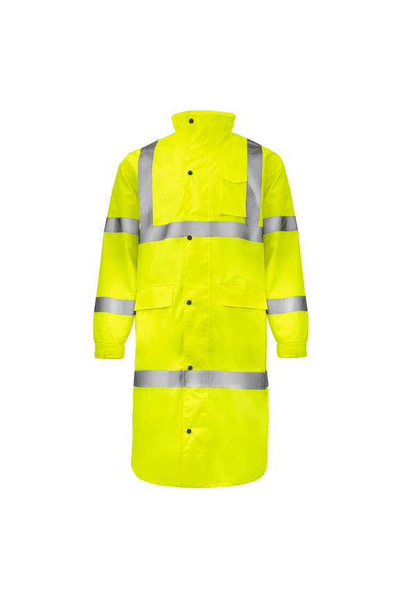 Hi-Vis Safety Raincoat, ANSI Class 3 (Yellow, L)
