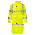 thumbnail image 1 of JORESTECH Hi-Vis Safety Raincoat, ANSI Class 3 (Yellow, S), 1 of 10