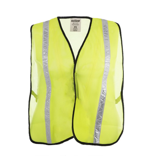 Neon Green Safety Vest with Black Piping - Dubai UAE Neon Green Safety Vest with Black Piping - Dubai UAE