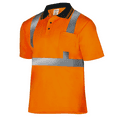 thumbnail image 1 of JORESTECH Hi-Vis Short Sleeve Safety Polo Shirt, ANSI Class 2 (Orange, 2XL), 1 of 8