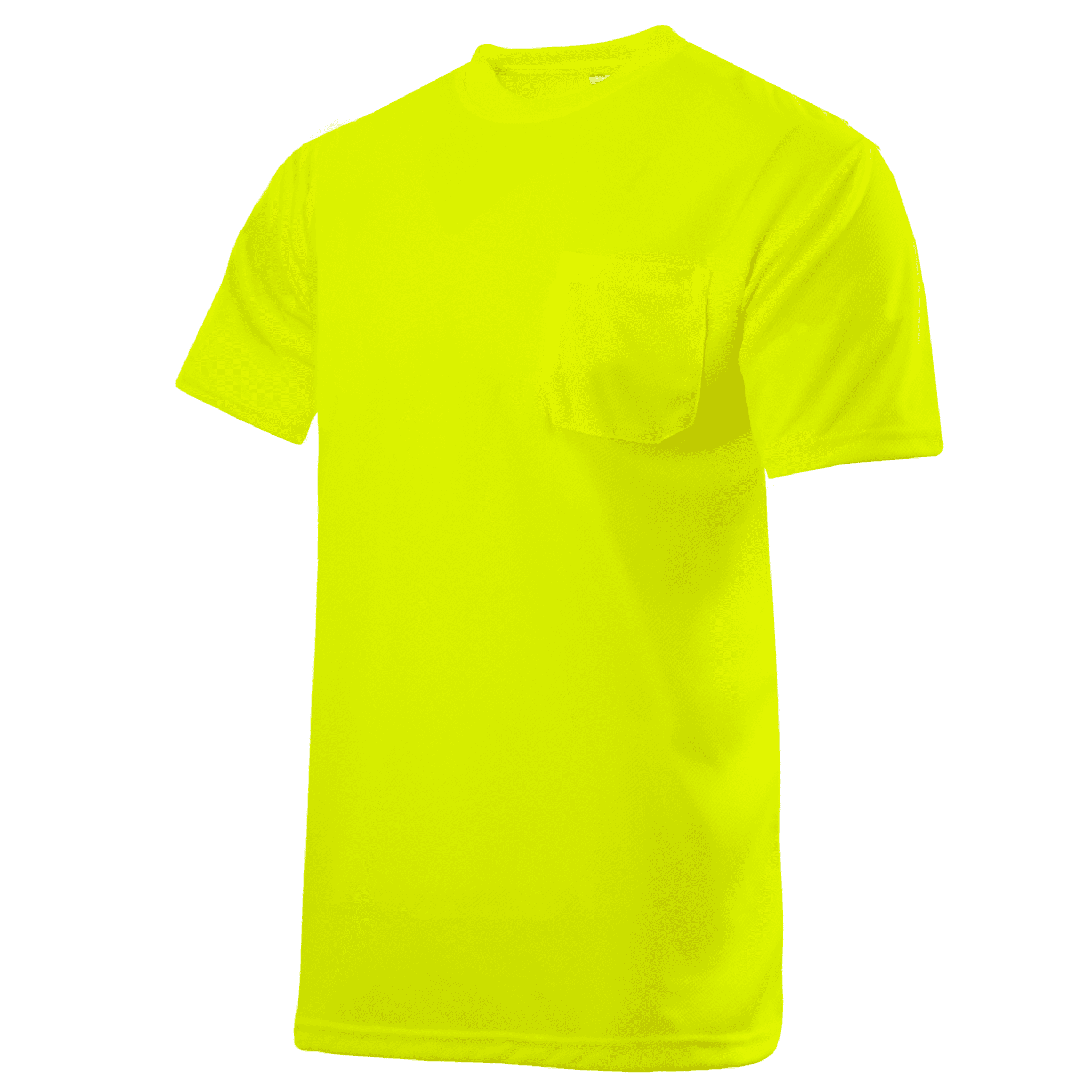 Hi-Vis Short-Sleeved Work Safety T-Shirt, TS-05 (Yellow, L)