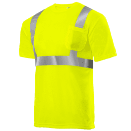 Generic AYKRM Hi Vis T Shirt ANSI Class 3 V Neck Reflective Safety High