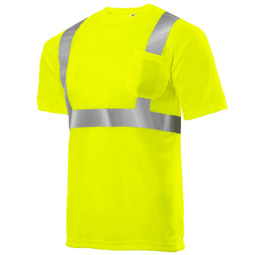 JORESTECH Hi-Vis Short-Sleeved Work Safety T-Shirt, TS-01 (Yellow, L)