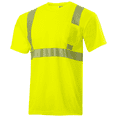 thumbnail image 1 of JORESTECH Hi-Vis Short-Sleeved Work Safety T-Shirt, TS-03 (Yellow, L), 1 of 9