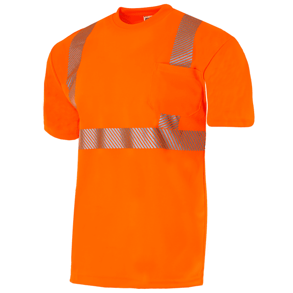 JORESTECH Hi-Vis Short-Sleeved Work Safety T-Shirt, TS-11 (Orange, L)