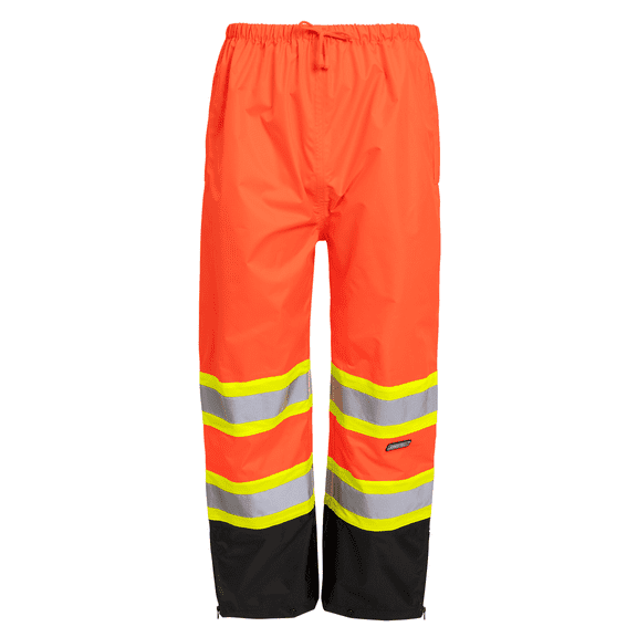 JORESTECH Hi-Vis Two-Tone Safety Rain Pants (ORBK, XL)