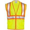 thumbnail image 1 of JORESTECH ANSI/ISEA 107-2020 Type R Class 2 Two-Tone High Visibility Safety Vest with Zipper and Pockets, 1 of 9