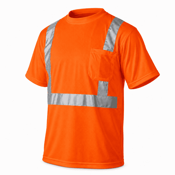 JORESTECH High Visibility Safety T-Shirt, ANSI Class 2 Reflective Work Shirt with Breathable Mesh Side Panels