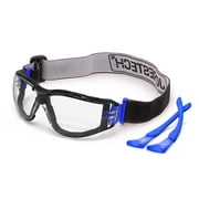 JORESTECH Hybrid Glasses/Goggles with Adjustable Strap, 3-in-1 Converter, LS-407 (Blue/Clear)