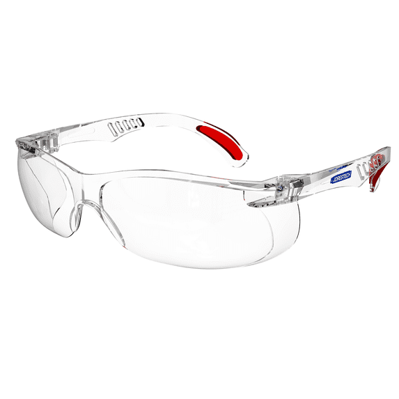 JORESTECH Panoramic Safety Glasses, LS-754 (Red/Clear, 1 Unit)