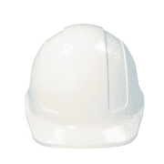 JORESTECH Safety Hard Hat with Front Brim and 4-Point Suspension, HHAT-01 (White)