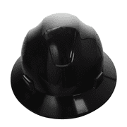 JORESTECH Safety Hard Hat with Full Brim and 4-Point Suspension, HHAT-02 (Black)