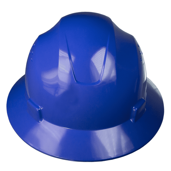 JORESTECH Safety Hard Hat with Full Brim and 4-Point Suspension, HHAT-02 (Blue)