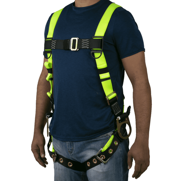 JORESTECH Safety Harness 3D Ring with Grommets, ANSI OSHA UL, HARN-04