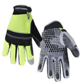 thumbnail image 1 of JORESTECH Safety Multi-Purpose Mechanical Work Gloves, GM-02 (Lime, L), 1 of 7
