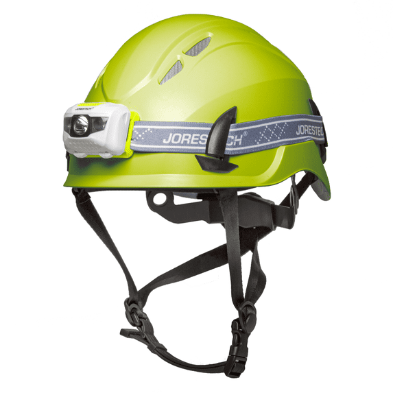 JORESTECH Ventilated Hard Hat & Water-Resistant Headlight Kit (Lime, White)