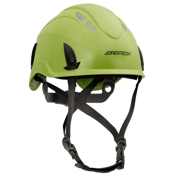 JORESTECH Ventilated Safety Rescue Helmet with Adjustable 4-Point Suspension, HHAT-05 (Lime)
